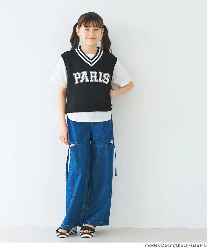 ベストレイヤードTシャツ キッズ メール便不可 - Image 2