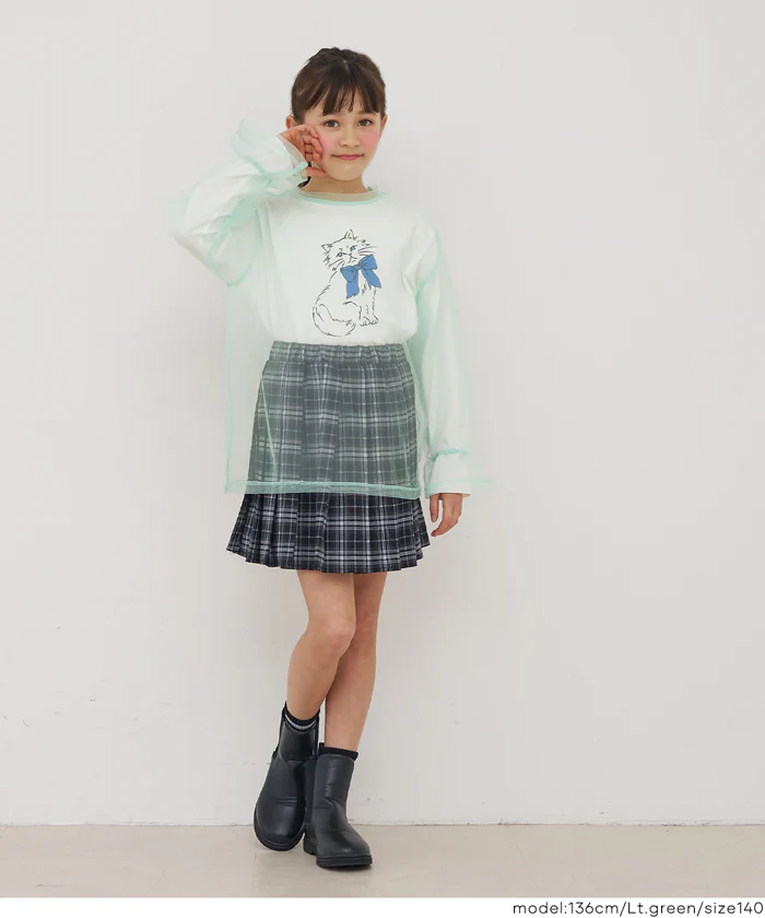 セール★1690円→1290円チュールトップス＆長袖Tシャツ 2枚セット キッズ メール便不可 - Image 8
