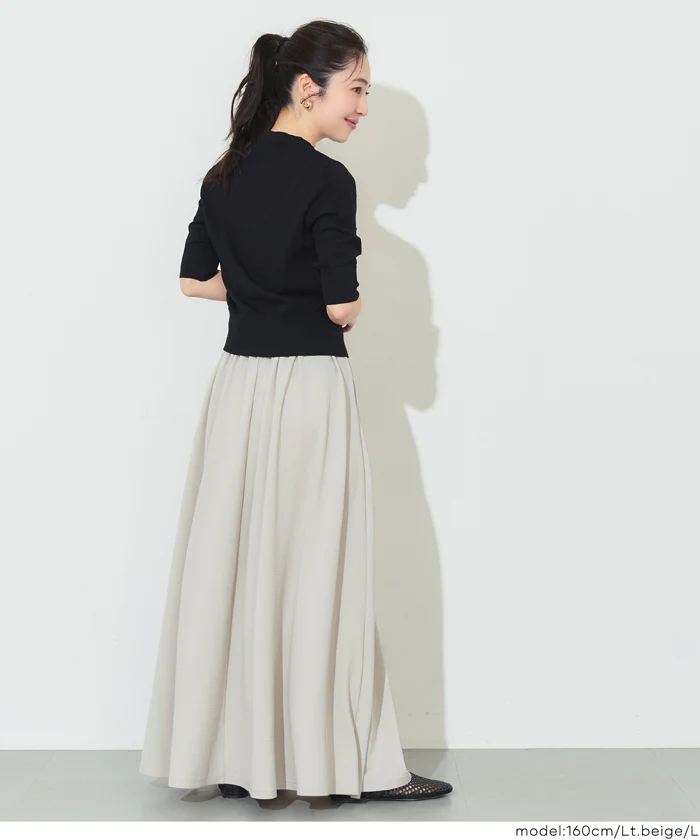 【WEB限定 5/6まで10%OFF】ライトエンボスフレアスカート レディース メール便不可 - Image 12